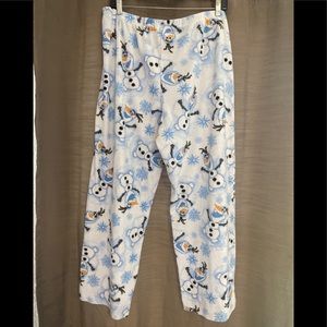 Disney Olaf Pajama Bottoms Size Extra Large